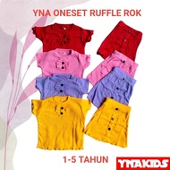 YNA ONESET CHILDREN'S CLOTHES RUFFLE KNIT TEE 1-5 YEARS GIRLS' SUITS