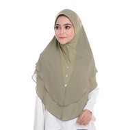 Habibi Noura Tudung Lateefa (Green Tea)