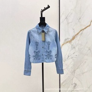 Luxury Heavy Craft Lace Applique Water-Soluble Embroidery Stitching Denim