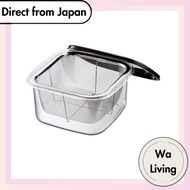 Nagao Tsubamesanjo High Heat Resistant Storage Container, 5.9 inches (15 cm), Colander with Lid, TPX