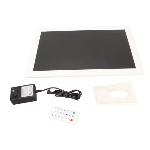 Electric Photo Frame 17 Inch Music Player Multifunction Alarm Clock Digital Frame Calendar with Remo