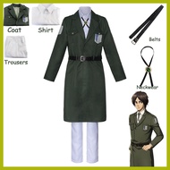∡ ◸ ➣ Anime Attack on Titan 4 Season Mikasa Ackerman Survey Corps Uniform Set Cosplay Clothing
