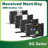 Compatible Brother TZe Tape Label 9mm TZe221 for P-Touch PT-H107 PT-H100 PT-H110 D200 Label Printer