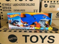 Hot Wheels City Hungry Shark Transporter Set Children's Toy Boy Alloy Car Track Gvg36