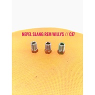 Jeep Willys Cj7 Brake Hose Nipple Amrik Thread Size 3/ 16 inch Key 10