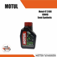 MOTUL 3100 4T SEMI SYNTHETIC 10W40 1 LITER MINYAK ENGINE MOTORCYCLE ENGINE OIL / MINERAL 10W-40 / MINERAL 10W-50