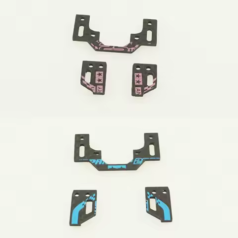 home made tamiya mini 4wd car 1.5mm carbon MS MSL chassis Inner Suspension reinforce 1set lettering 