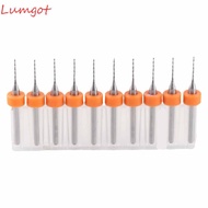 MERY 10pcs PCB Drill Bits Set, Tungsten Carbide Spiral Flute Mini Drill Bits Set, Boring Drill Bits 