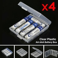 **包郵** 4個裝 電池收納盒 適用AA/AAA電池 電池保護盒 適用鹼性 充電池