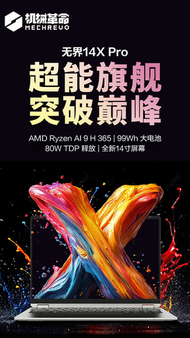 MECHREVO - MECHREVO 無界Forza 14X Pro AMD Ryzen™ AI 9 365 32GB+1TB Windows 11 Pro 輕薄手提電腦(NB-M14XP9H+LB