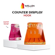 WELLEN PRINT - Print Counter Display CustomHOOK Print Hanging Display Rack for Product POS/ Promotio