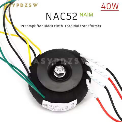 NAC52 Dedicated HIFI Black cloth 40W OFC Pure Copper Toroidal transformer 25V--0--25Vx2+12V For NAIM