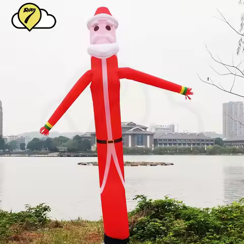 12/20ft santa claus air dancer syk balloon Inflatable Tube Puppet Sky Wavy Man Dancer for Christmas 
