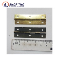 59x20mm rectangular antique hinge, dark bronze, yellow