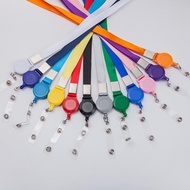 1.5CM Easy Pull Buckle Rope Sling Work Permit Retractable Badge ID Badge Nurse Card Holder Sling LOG