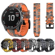 26 22 QuickFit Camouflage-style Strap For Garmin Fenix 7 7X 6 6X 5 5X Plus/ Epix Gen 2/ Quatix/ Tactix/ S62 Watch Band Bracelet