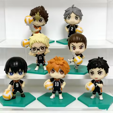 Hot Toys Haikyuu!! Exclusive 8-Piece Collection | Hinata Shōyō & Kageyama Tobio Cute Chibi Anime Fig