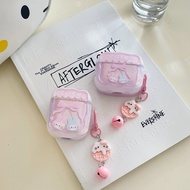 Suitable for GOOJODOQ J201 J206 Earphone Case cute pink bow Melody