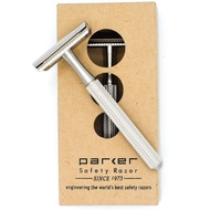 Parker Safety Razor, Model 78R 3-Piece Closed Comb Safety Razor with 5 Parker Platinum Blades Includ