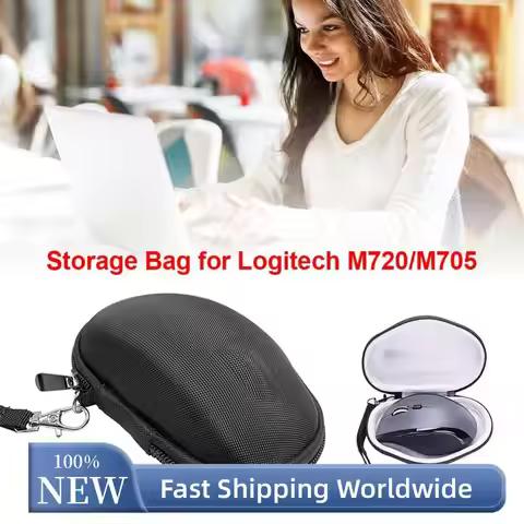 Shockproof Wireless Mouse Storage Bag Carrying Case for Logitech M720 M705 Storage Box Case Zipper H