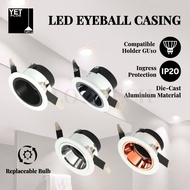 YETPLUS Recessed LED Eyeball Casing Fitting / Eyeball Fixture with Choices of Reflector Colours YM55