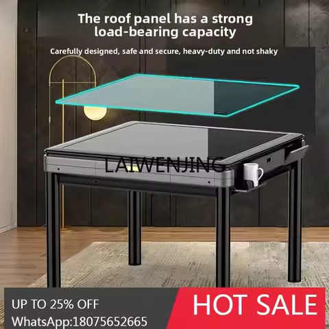 LYN folding mahjong machine automatic home roller coaster dining table dual-purpose multi-function