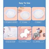 【SG Stock】Paint Gypsum children's DIY Activities coloring art 3D Toys painting children day gift goodie bag