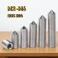[YMH-G1] Hex Socket Set Screw / Grub Screw DIN916 | SUS 304 Stainless Steel  | Skru Allen Key Screw 