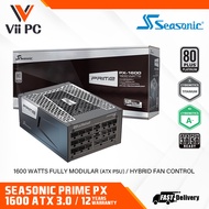 SEASONIC PRIME PX1600W ATX 3.0 and PCIe 5.0 80 PLUS Platinum Certified Fully Modular PSU