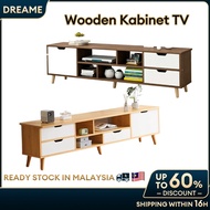 TV Cabinet Tv Rack Rak tv kayu Wooden Kabinet Tv Almari TV 3FT/4FT/5FT/6FT Console Kabinet TV Media電