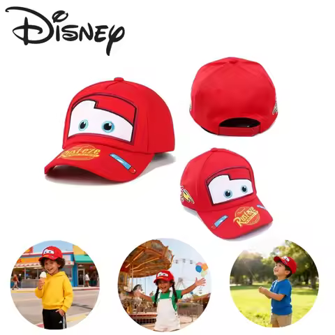 2026 Disney New Hot Lightning McQueen children's hat cartoon Cars peaked hat sun protection casual b