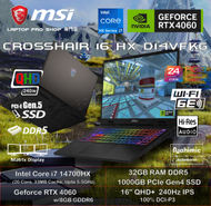 MSI - [14th HX] Crosshair 16 HX D14VFKG (i7-14700HX/ RTX4060/ 16" QHD+ 240Hz) 手提電腦