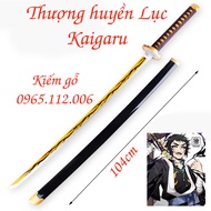 Kiếm gỗ Katana Cosplay nhân vật Viêm trụ Rengoku Kyoujurou và các nhân vật trong Kimetsu No Yaiba bằ