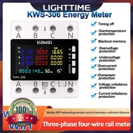 KWS-306 Power Meter 3 Phase 4 Wire Color Screen Multi-function AC 85-290V Energy Power Voltmeter Vol