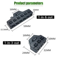 Splitter Konektor 1 In 3 Out / 1 In 6 Out Wire Splitter Terminal Kabel Lampu LED Terminal Cabang