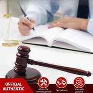 Wooden Auction Hammer Handmade Judge Hammer Handcrafted Gavel for Lawyer Court Auction