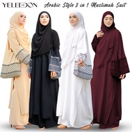Kuffiya Suit  IRONLESS + FREE TOTE BAG Jubah Seluar Muslimah Lara Suit Jubah Seluar Baju Kurung Abay