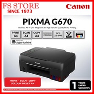 CANON PIXMA G670 INKJET PRINTER PHOTO PRINTING