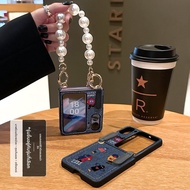 SH | เคสโทรศัพท์หนังพับได้ ดีไซน์มอนสเตอร์สีสัน สำหรับ OPPO Find N3 Flip และ Find N2 Flip ป้องกันกระ