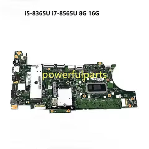 For Lenovo ThinkPad T490S X390 Motherboard NM-B891 01HX922 01HX946 01HX916 i5 i7 8G 16G RAM On-Board