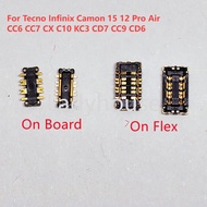 1-10Pcs Inner FPC Battery Flex Clip Connector For Tecno Infinix Camon 15 12 Pro Air CC6 CC7 CX C10 K