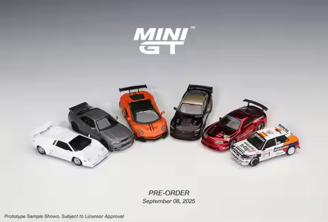 MINI GT 1:64 Lamborghini Countach Aventador LBWK Toyota Supra GT300 Lancia Delta HF #1 Shelby GT500 