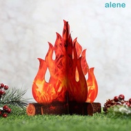 ALENE Paperboard Campfire Fake Christmas Party Decor Safe Torch Cardboard Flame