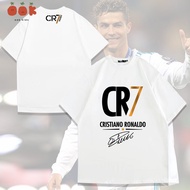 S-5XL Ready Stcok Baju-T Ronaldo 7 Jersey /T-Shirt Baju Bola Budak Lelaki Cotton Men&Women Short Sle