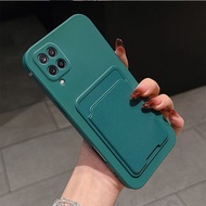 【 Shockproof 】Case For Samsung A12 M12 M22 A22 4G 5G phone case TPU new card pack phone case