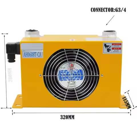 60L/min Hydraulic Air Cooler AH0608T-CA Hot Selling Hardware Tools Fan Air Cooling Oil Cooling Machi
