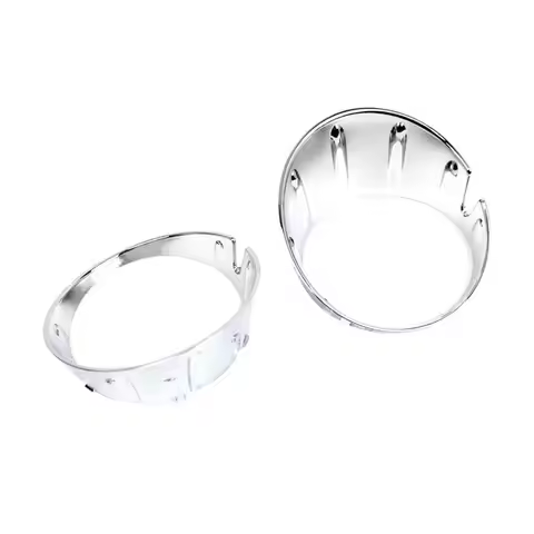 AC54-Front Chrome Bumper Fog Light Cover Fog Light Trim Ring For Mini R55 R58 R56 R57 R59 2011-2015