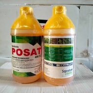 obat Racun rumput Herbisida Posat 480 SL 1 Liter obat rumput Pembasmi Rumput Tuntas Sampai Akar/ He