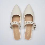 MellowCo รองเท้าส้นเตี้ยหัวแหลมสายคาดเข็มขัด Flats รุ่น Ivy Matte M12-4517