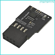 YIN 9Pin USB2 0 Converters Card With Builts In Single TF Card Slot For Data Storage